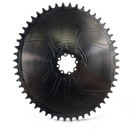 シマノ4ボルト対応 ALUGEAR Oval 58t Chainring 1-speed narrow-wide Oval for 12sp 110 BCD 4b