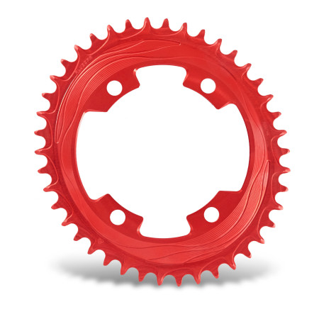 シマノ4ボルト対応 ALUGEAR Oval 58t Chainring 1-speed narrow-wide Oval for 110 BCD 4b Shimano