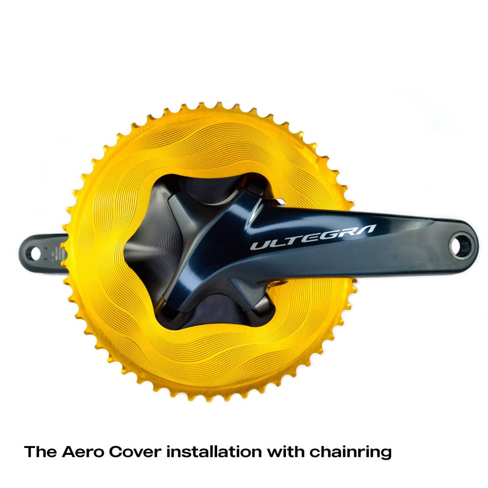 Cover AERO for Alugear chainrings 1 and 2-speed for Shimano 