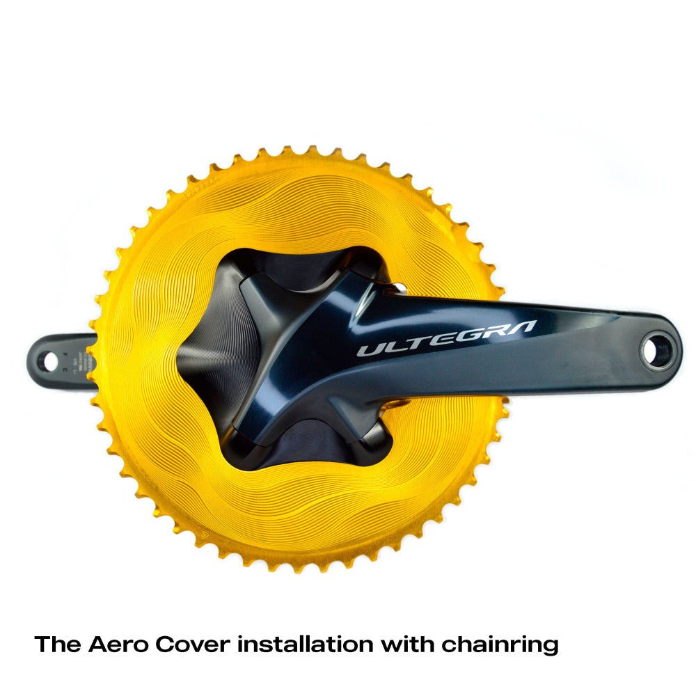 Black anodized ALUGEAR chainring bolt set, 4 tall nuts and 4 bolts 7mm nut height for 110 BCD 4-bolt chainring mounting